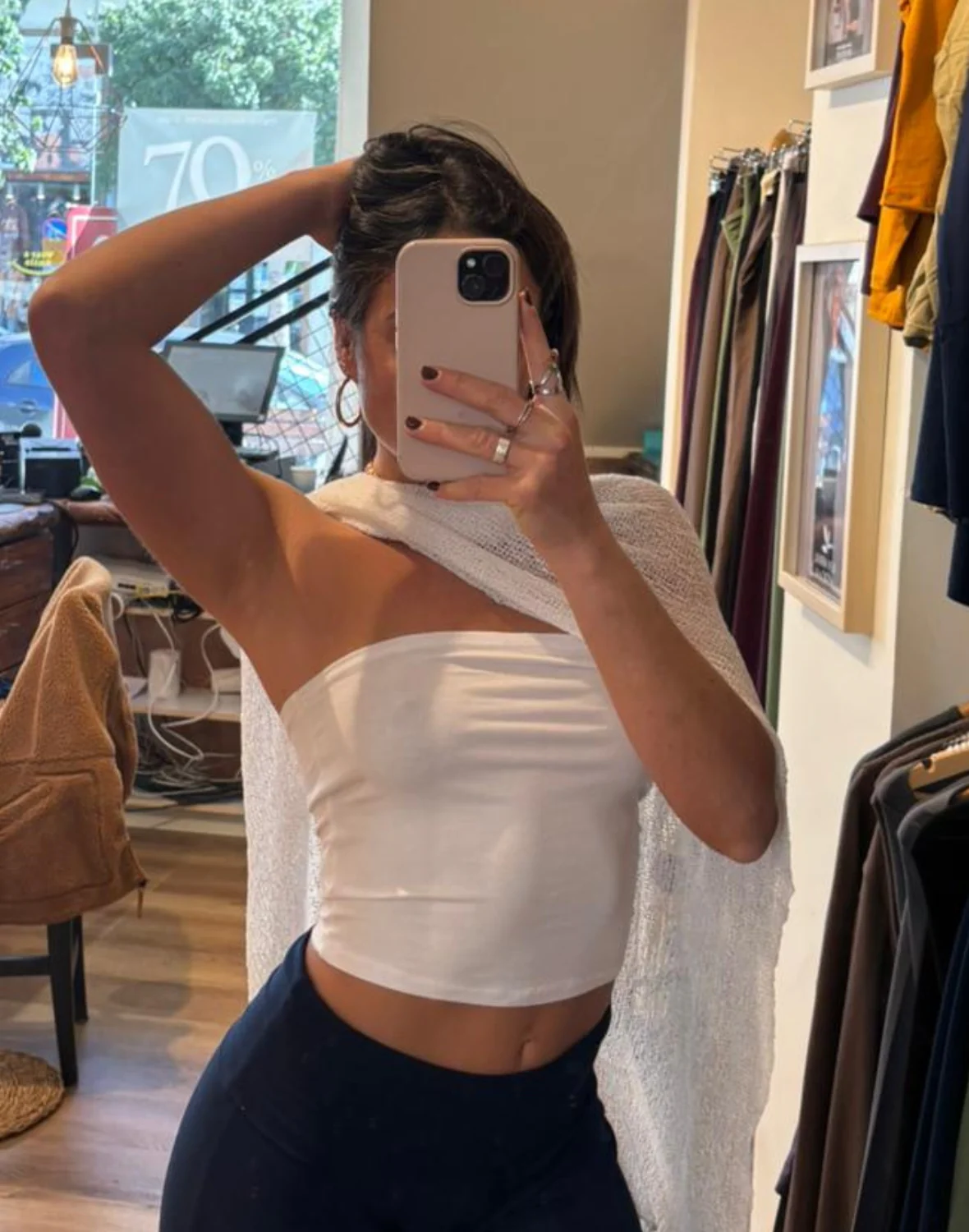 סטרפלס חלק ארוך - נייבי - Image 40