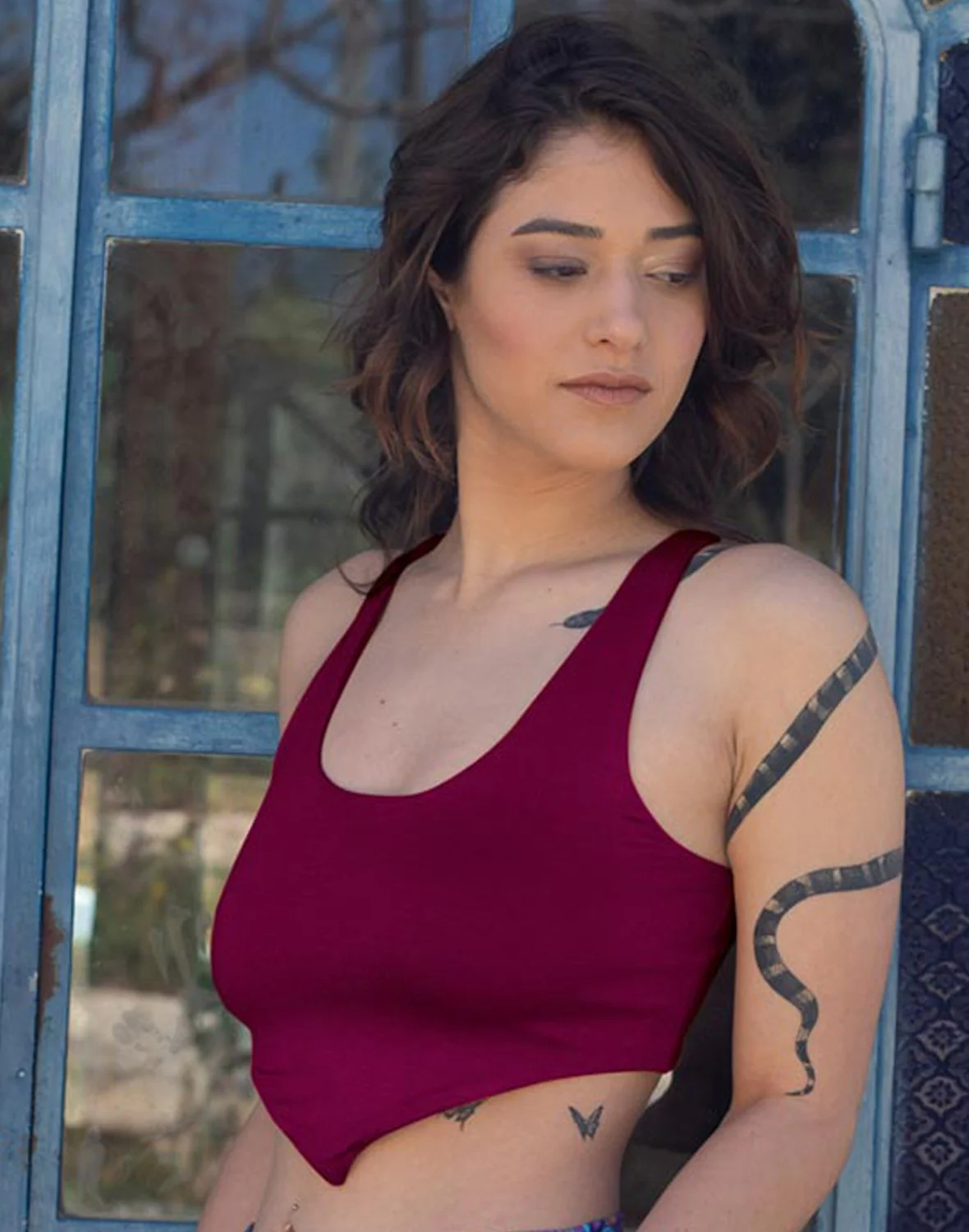 טופ משולש - שחור - Image 58