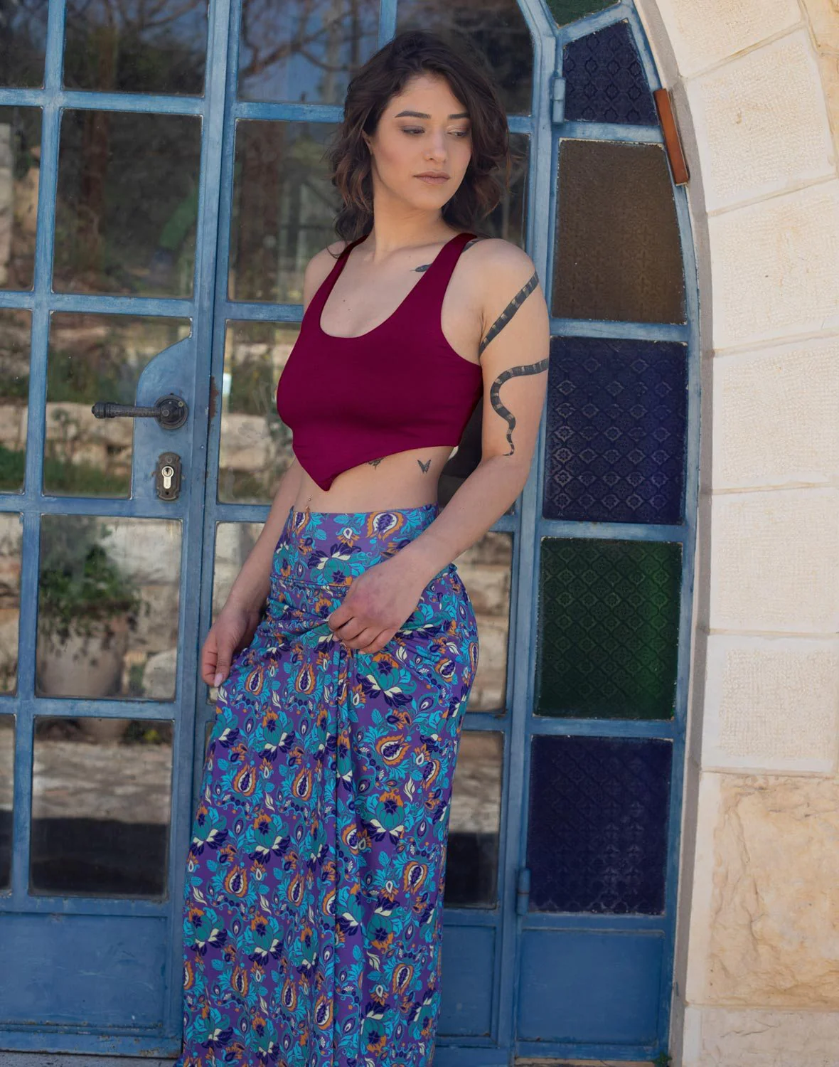 טופ משולש - שחור - Image 60