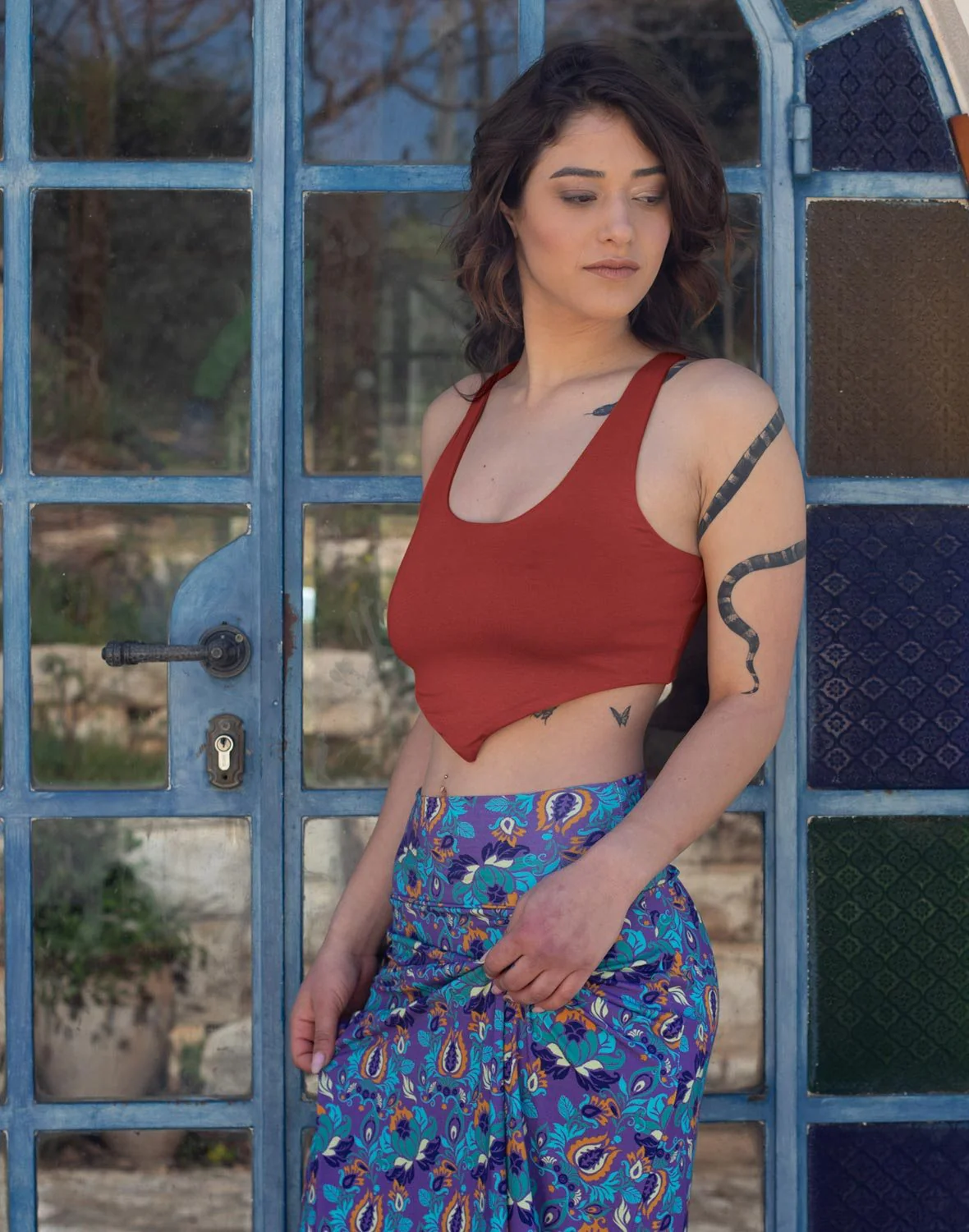 טופ משולש - שחור - Image 61